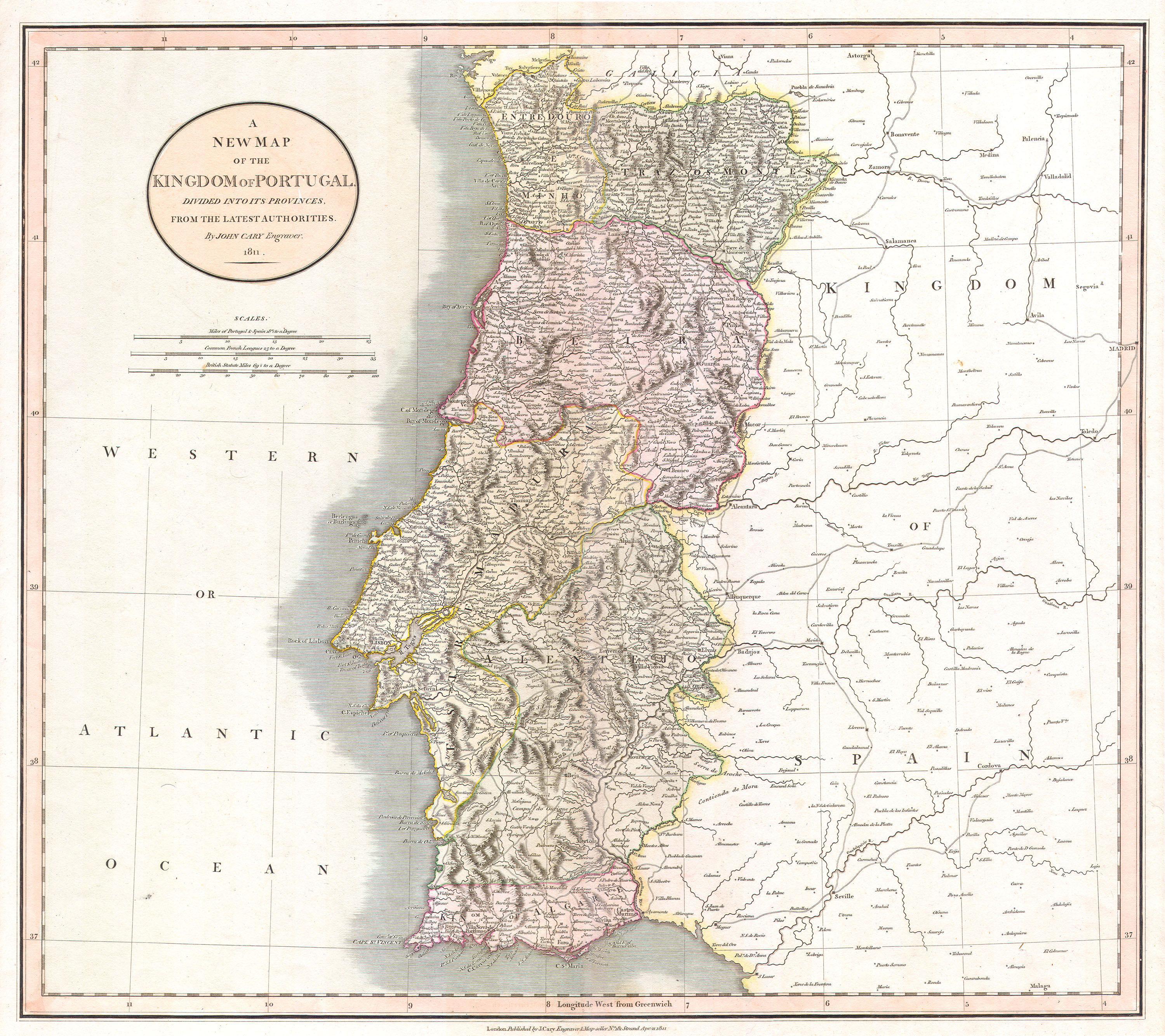 Mapa antiguo de portugal fotografías e imágenes de alta resolución - Alamy